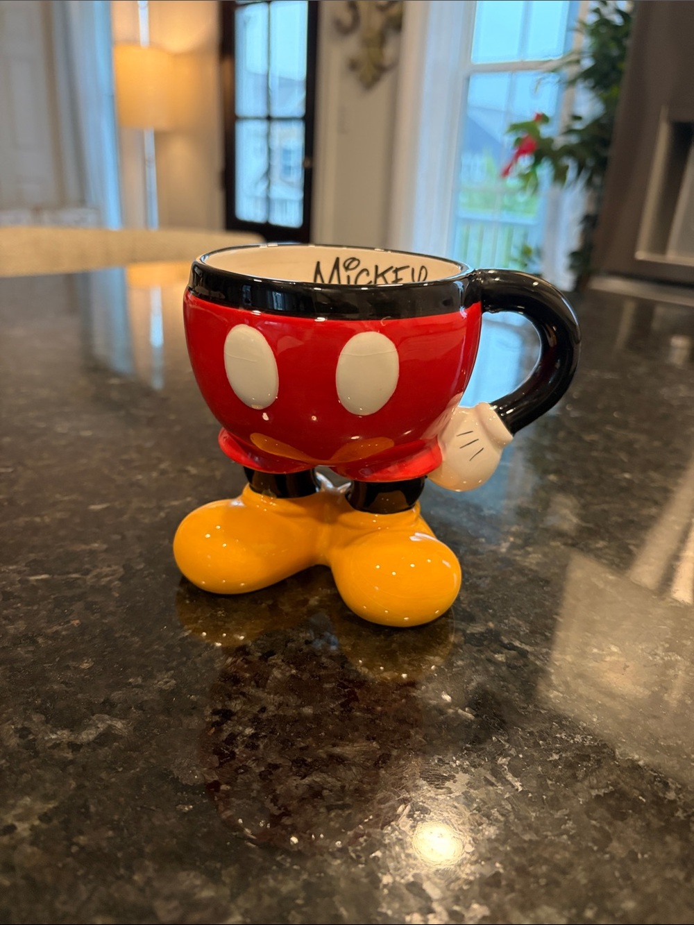 Disney Mickey-Inspired Red, Black & Yellow Character Mug